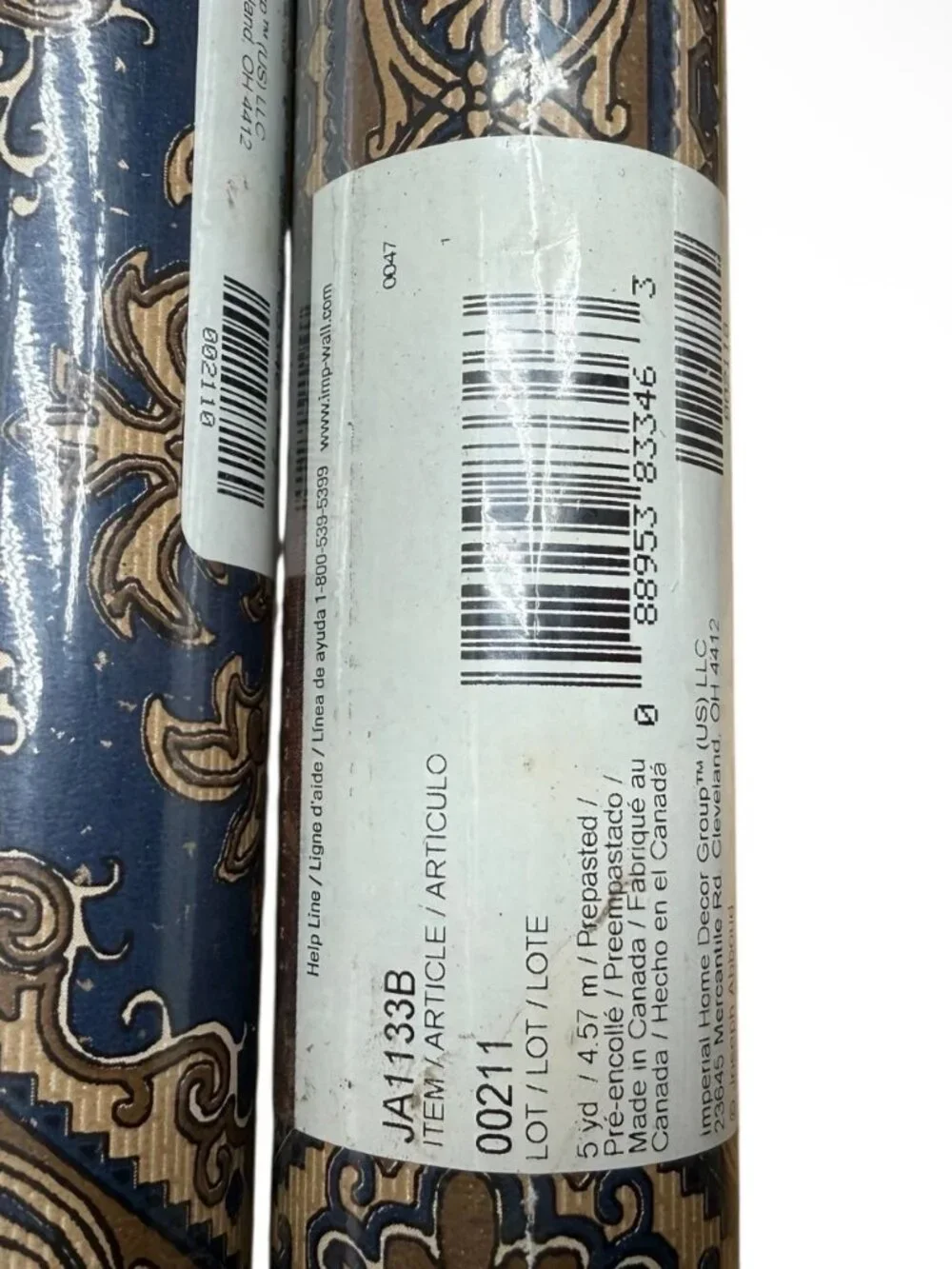 Vintage Wallpaper Border Moroccan Style Imperial Joseph Abboud 3 Rolls New